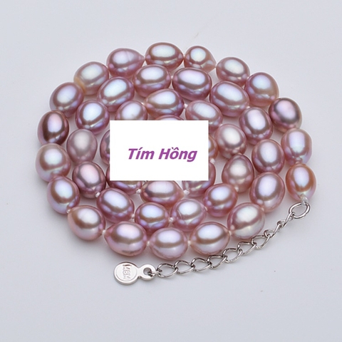 Chuỗi Vòng Cổ Ngọc Trai Tự Nhiên Cao Cấp - Kết Chùm Vuông  SQUAD PERL (6-7ly) - CTJ4508