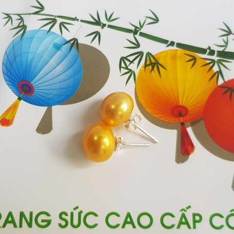 Khuyên tai Bông tai ngọc trai nụ nhiều màu - CTJ2601