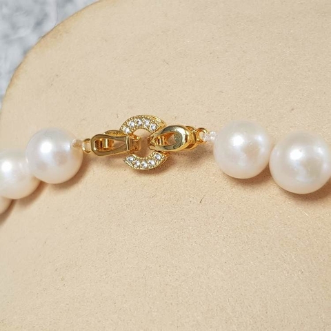 Chuỗi vòng cổ Ngọc trai thiên nhiên Cao cấp - Chuỗi Đơn - MOON PEARL (12ly) - CTJ0604