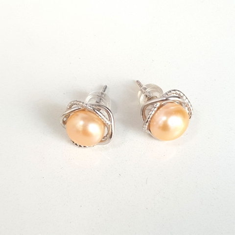 Bông hoa khuyên tai nữ Kiểu nụ Hình thiên hà - GALAXY PEARL(9ly) - CTJ0407