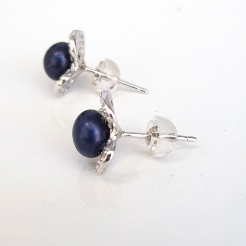 Bông hoa khuyên tai nữ Kiểu nụ Cỏ ba lá  TRIFOLIUM PEARL(7ly) - CTJ0107