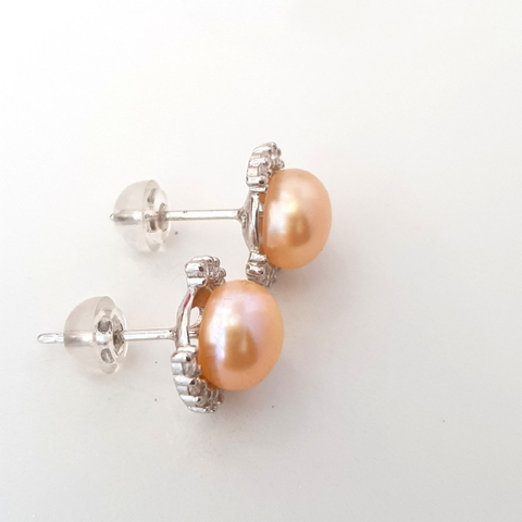 Bộ trang sức Ngọc trai Cao cấp 3M - Vầng trăng khuyết - SEMI PEARL (8-10ly) - CTJ0206