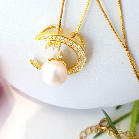 Bộ trang sức Ngọc trai Cao cấp 3M - Giấc mơ êm đềm - DREAMWORKS PEARL (8-10ly) - CTJ0306