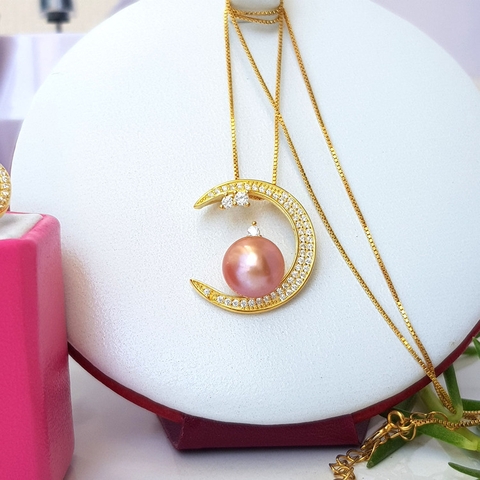 Bộ trang sức Ngọc trai Cao cấp 3M - Giấc mơ êm đềm - DREAMWORKS PEARL (8-10ly) - CTJ0306