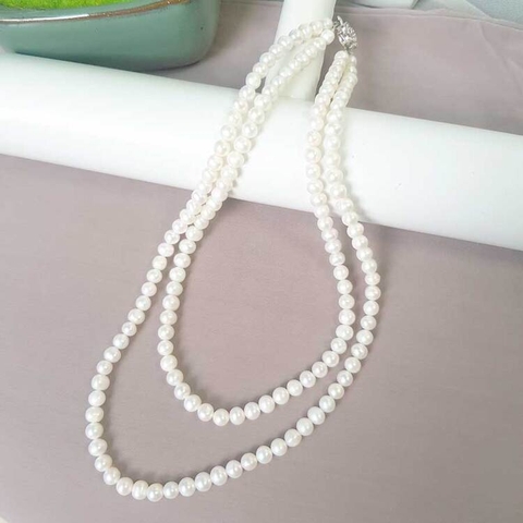 Chuỗi vòng cổ Ngọc trai thiên nhiên Cao cấp - SOPHIE PEARL (6-7ly) - CTJ0510