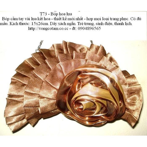 Bóp hoa lụa T73