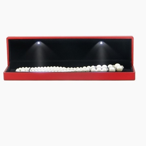 Hộp đựng trang sức - Kiểu nắp gập tích hợp đèn LED - H5N