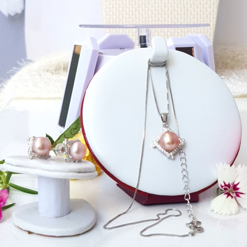 Bộ trang sức Ngọc trai Cao cấp 3M - Thần hộ mệnh - GUARDIAN PEARL (7-9ly) - CTJ0406