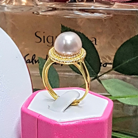 Bộ trang sức Ngọc trai Cao cấp 4M - Kiểu dây chuyền Đồng tâm - CONCENTRIC PEARL (10-13ly) - CTJ2003
