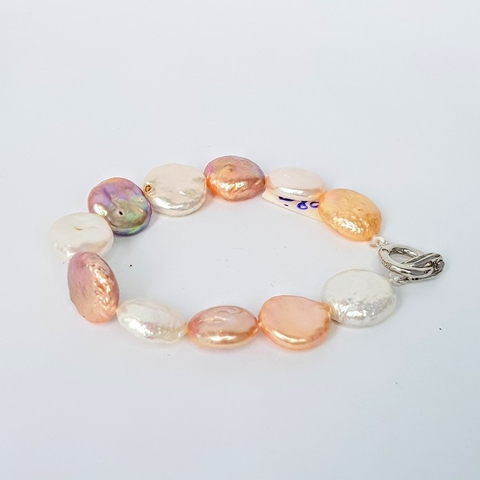 Bộ trang sức Ngọc trai Tự nhiên Đẳng cấp 3M - Chuỗi đơn - PEARL COIN - CTJ3203 + Tặng kèm phụ kiện