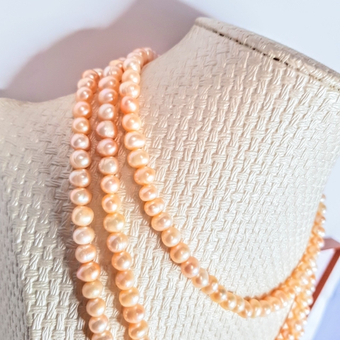 Chuỗi vòng cổ Ngọc trai Cao cấp - Chuỗi đơn dáng dài - COLOR PEARL - CTJ1204 + Tặng kèm khoá tạo kiểu