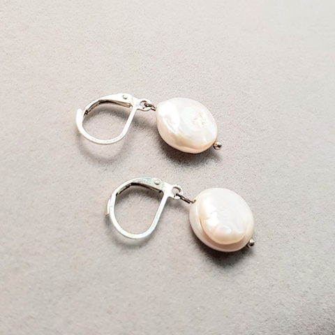 Bộ trang sức Ngọc trai Tự nhiên Đẳng cấp 3M - Chuỗi đơn - PEARL COIN - CTJ3203 + Tặng kèm phụ kiện