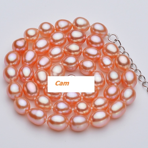 Chuỗi Vòng Cổ Ngọc Trai Tự Nhiên Cao Cấp - Kết Chùm Vuông  SQUAD PERL (6-7ly) - CTJ4508