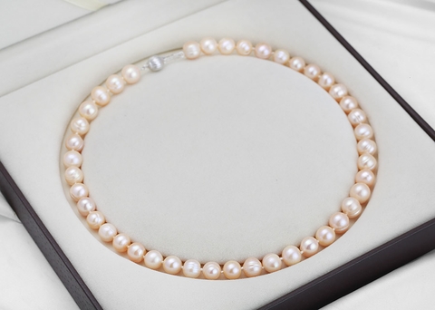Vòng cổ Ngọc trai nước ngọt Thiên nhiên - Chuỗi đơn truyền thống - CLASS PEARL (8-9ly) - CTJ2112