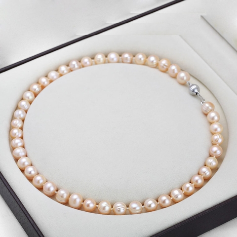 Vòng cổ Ngọc trai nước ngọt Thiên nhiên - Chuỗi đơn truyền thống - CLASS PEARL (8-9ly) - CTJ2112
