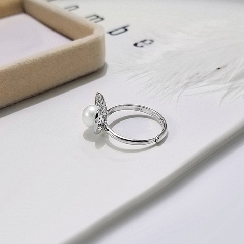 Nhẫn Ngọc trai nước ngọt thiên nhiên Cao cấp - Lộc xuân - GIFTY PEARL (7-8ly) - CTJ1612