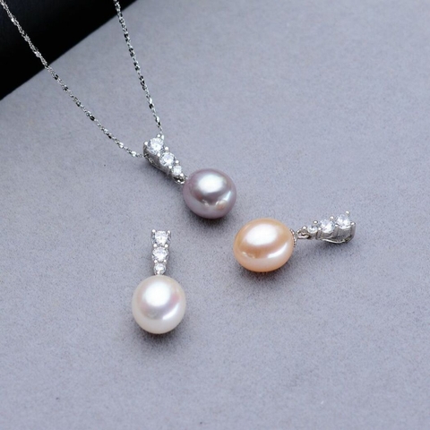 Mặt dây chuyền Ngọc trai nước ngọt Thiên nhiên Cao cấp - Giai điệu tuổi xuân - MELODIES PEARL (9-10ly) - CTJ2910