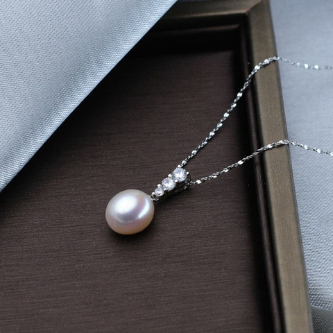Mặt dây chuyền Ngọc trai nước ngọt Thiên nhiên Cao cấp - Giai điệu tuổi xuân - MELODIES PEARL (9-10ly) - CTJ2910