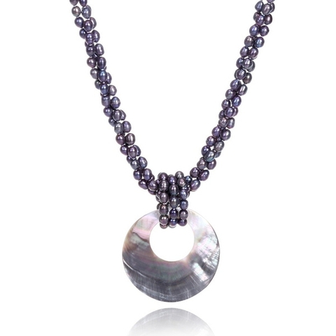 Vòng cổ ngọc trai thiên nhiên Chuỗi 3 hàng xoài FacePearl(6-7ly) - CTJ3109