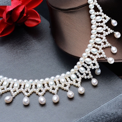 Chuỗi vòng cổ Ngọc trai Thiên nhiên Cao cấp - Dự tiệc lễ hội - FESTIVAL PEARL (7-8ly) - CTJ4408