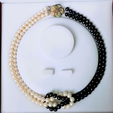 Vòng cổ Ngọc trai nước ngọt Thiên nhiên Cao cấp - Yêu thương hòa hợp - ATTA PEARL (8-9ly) - CTJ4511