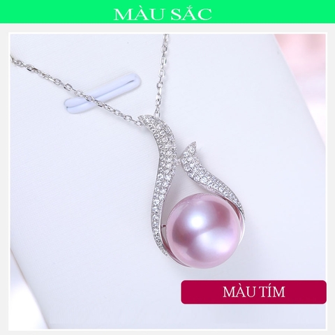 Dây chuyền mặt ngọc trai Cao cấp - FLAME PEARL (12ly) - CTJ4908