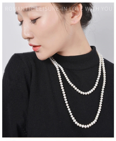 Chuỗi vòng cổ ngọc trai thiên nhiên Cao cấp Dáng dài 21 kiểu Diversity Pearl(8-9ly) - CTJ7708