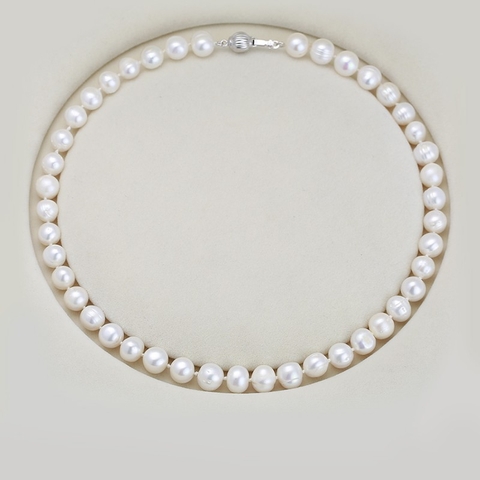 Vòng cổ Ngọc trai nước ngọt Thiên nhiên - Chuỗi đơn truyền thống - CLASS PEARL (8-9ly) - CTJ2112