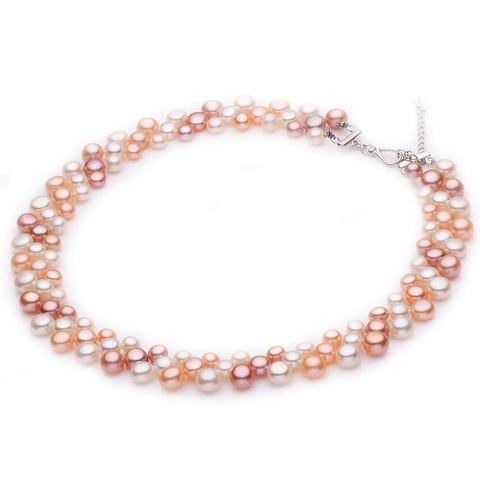 Vòng cổ ngọc trai tự nhiên Cao cấp Kết chùm Nho - GRAPES PERL (6-8ly) - CTJ5108