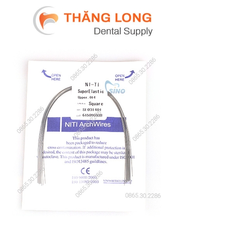 Dây cung chỉnh nha Niti ( Niti Super Elastic)- Gói 10 sợi