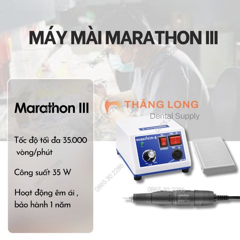 Máy Mài Marathon 3 Nha Khoa Chính Hãng - Lựa Chọn Hoàn Hảo Từ Vật Liệu Nha Khoa Thăng Long