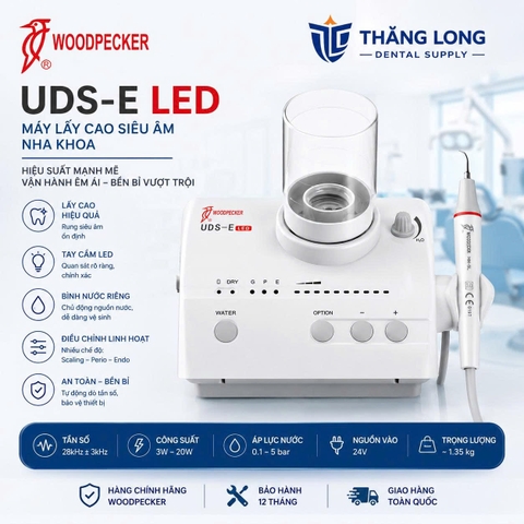 Máy lấy cao siêu âm Woodpecker UDS-E LED chính hãng