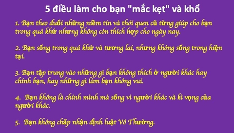 5 Điều Làm Cho Bạn 