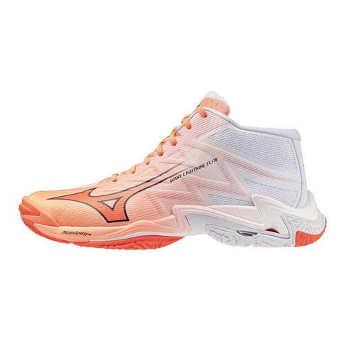 GIÀY MIZUNO WAVE LIGHTNING ELITE MID - CAM TRẮNG