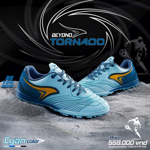 GIÀY BÓNG ĐÁ BEYONO TORNADO - CYAN
