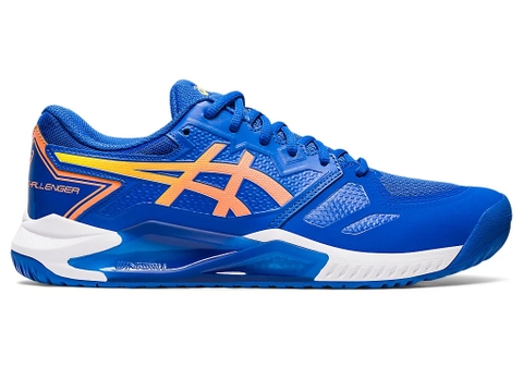 Giày Tennis Asics Gel Challenger 13 - Xanh Viền Cam