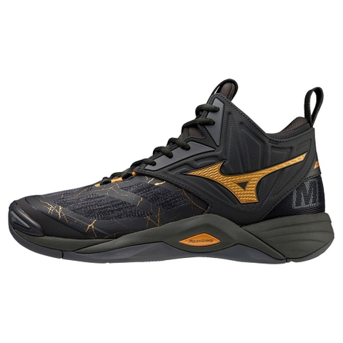 GIÀY BÓNG CHUYỀN MIZUNO WAVE MOMENTUM 2 MID - ĐEN