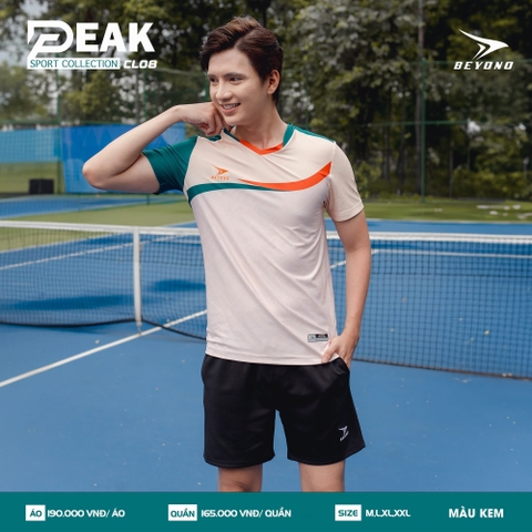 ÁO NAM CẦU LÔNG BEYONO PEAK CL08 - KEM