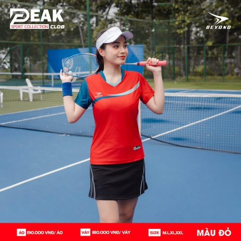 ÁO NỮ CẦU LÔNG BEYONO PEAK CL08 - ĐỎ