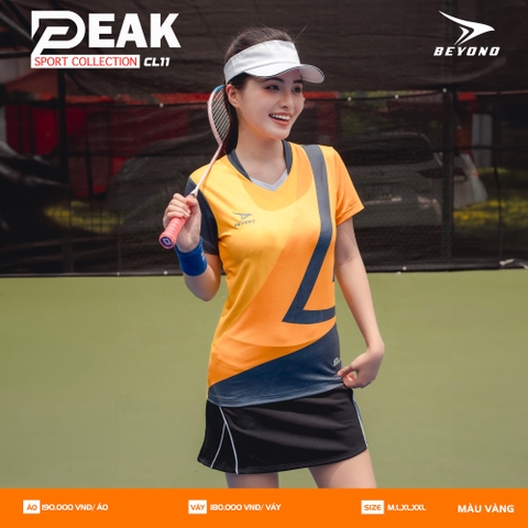 ÁO NỮ CẦU LÔNG BEYONO PEAK CL11 - VÀNG