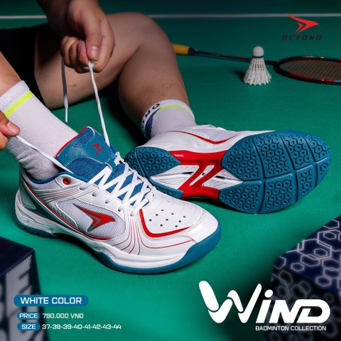 GIÀY CẦU LÔNG BEYONO WIND - WHITE