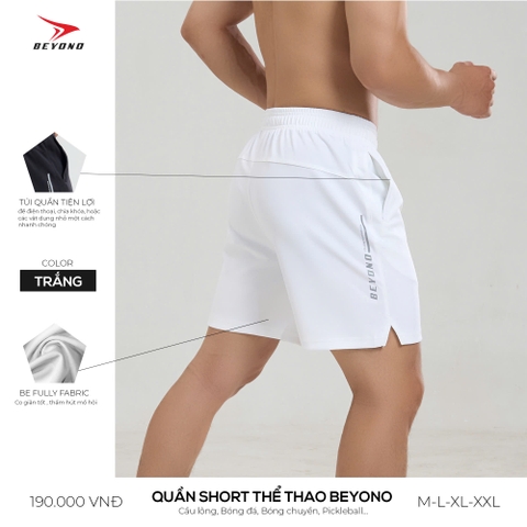 QUẦN THỂ THAO NAM BEYONO QCL03 - TRẮNG