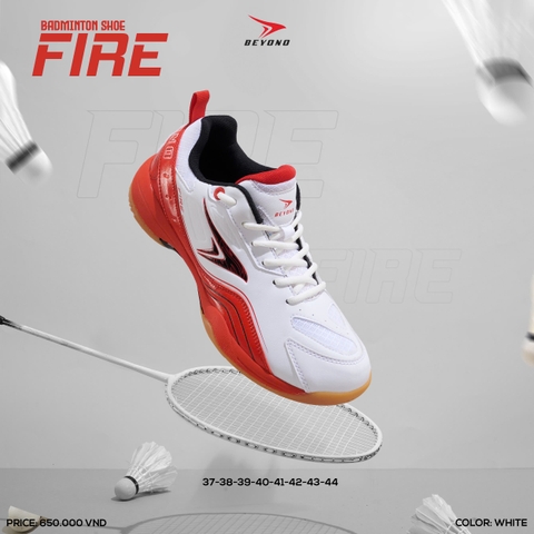 GIÀY CẦU LÔNG BEYONO FIRE - WHITE