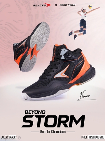 GIÀY BÓNG CHUYỀN BEYONO STORM - BLACK
