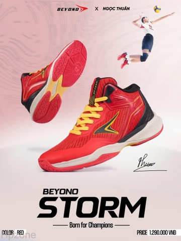 GIÀY BÓNG CHUYỀN BEYONO STORM - RED