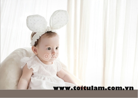 Quên nóng với băng đô, kẹp tóc ngày hè cho bé