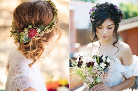 Các loại hoa cài tóc cô dâu tuyệt đẹp trong ngày cưới