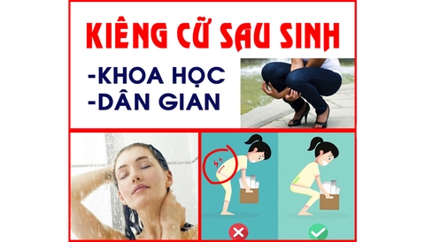 Cách kiêng cữ cho mẹ sau sinh khoa học