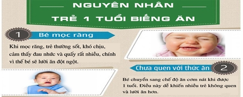 Nhật kí chăm con: Trẻ 1 tuổi biếng ăn? Phải làm sao?