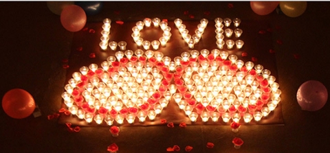 3 cách sắp xếp nến cầu hôn đơn giản cực ấn tượng